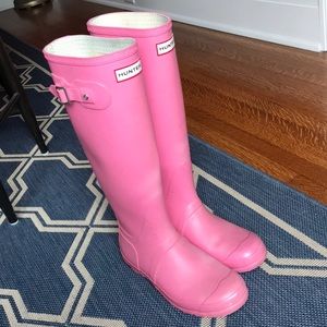 *SOLD* Pink Hunter Rain Boots